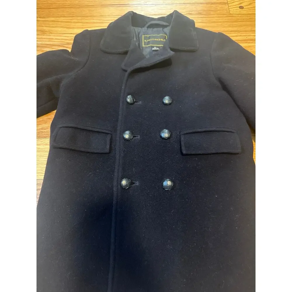 S Rothschild John John Wool Blend Winter Coat Boys 4T Navy Dress Jacket